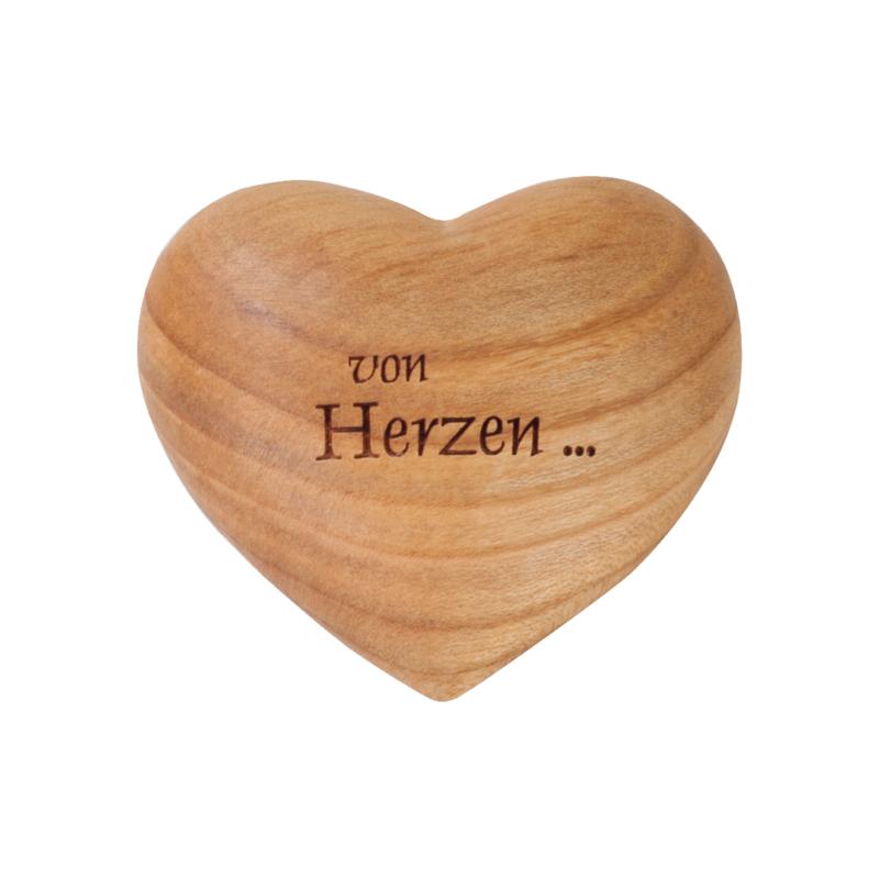 Coeur en bois avec inscription allemande avec coeur