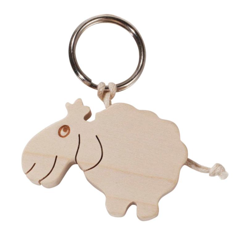 Porte-clés mouton en bois