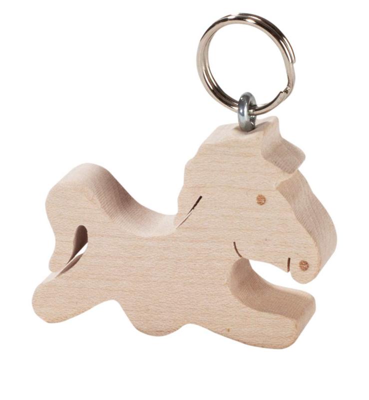 Porte-clefs Cheval en bois