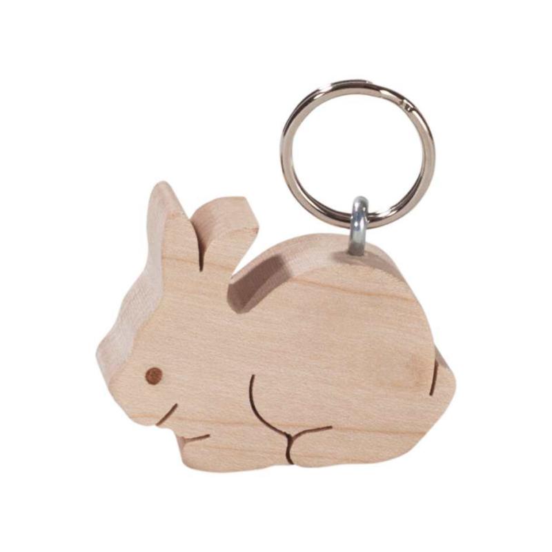 Porte-clés Lapin en bois