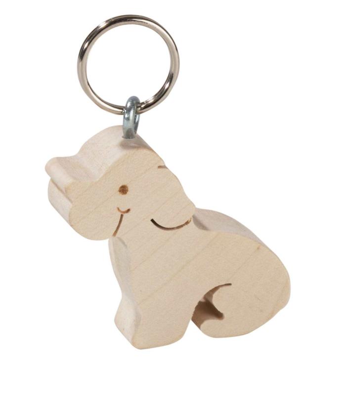 Porte-clés Chien en bois