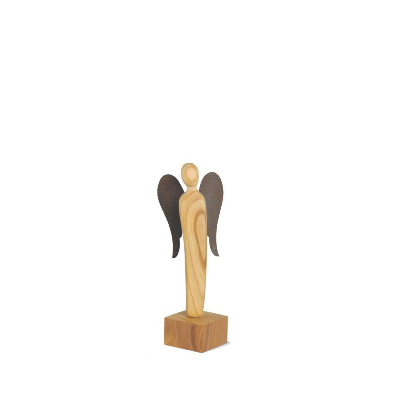 Ange en bois d'écorce 19,5cm