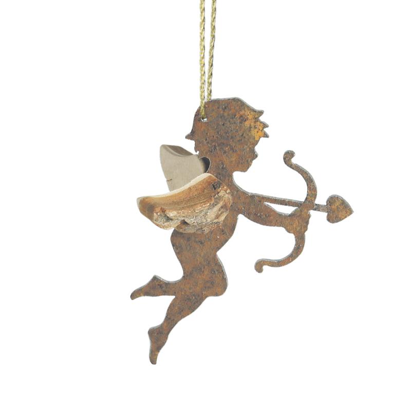 Ange en bois d'écorce 6,5 cm