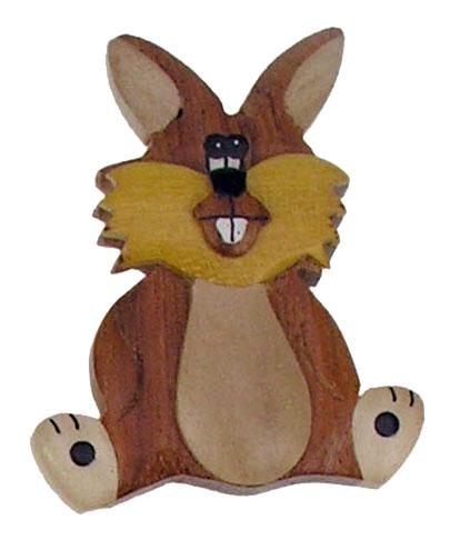 Le lapin en bois