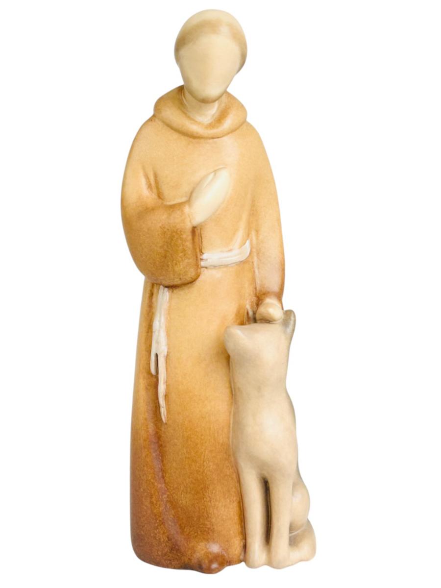 Saint François en bois de style moderne