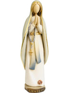 Vierge de Lourdes en bois