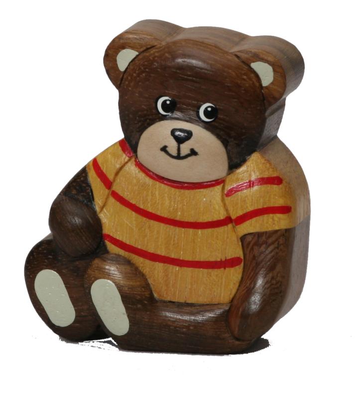 Le petit ourson en bois de Dolfi