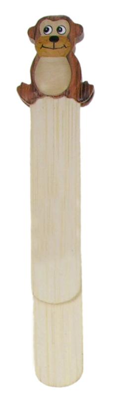 Le singe, marque-page en bois