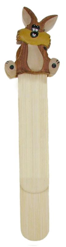 Le lapin, marque-page en bois
