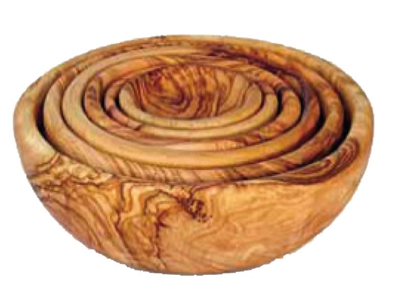 Schüssel Set 6 aus Olivenholz