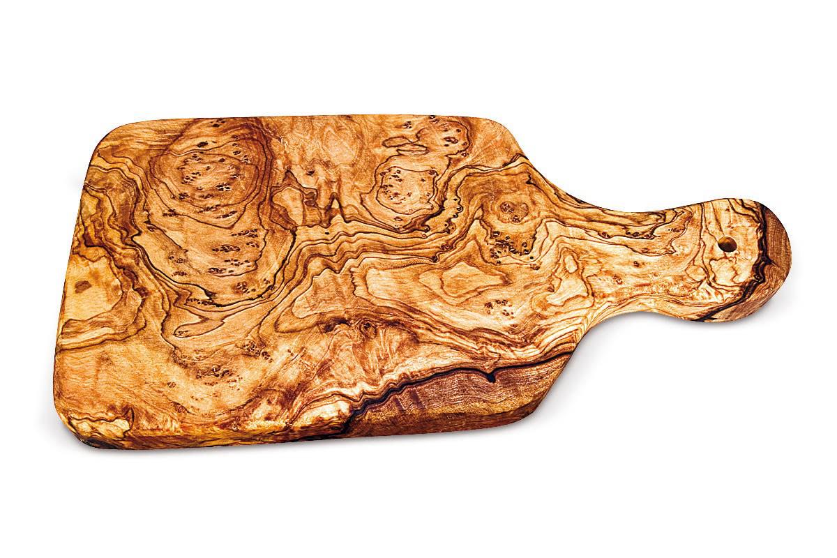 Planche à découper en bois d'olivier 32 x 16 cm
