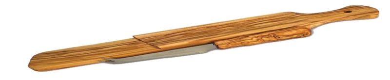 Coupe-salami en bois d'olivier