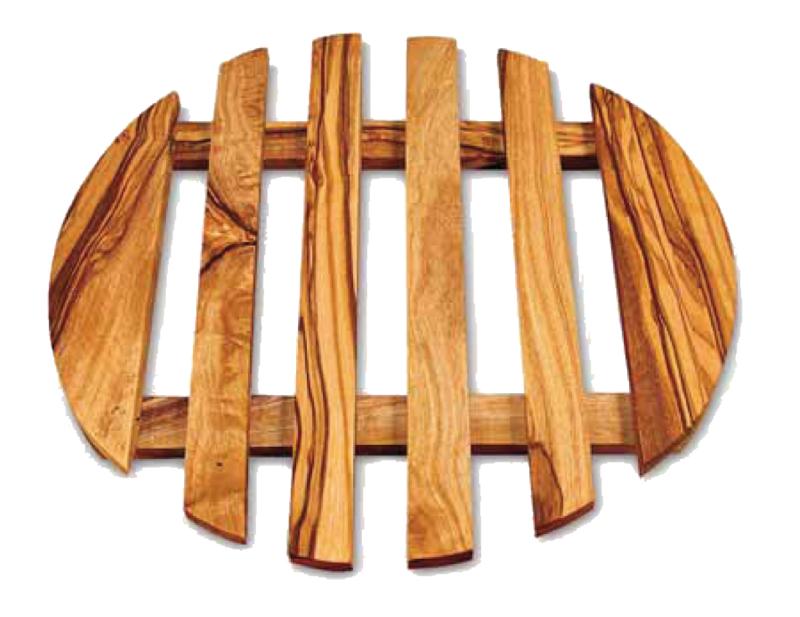 Dessous de plat en bois d'olivier