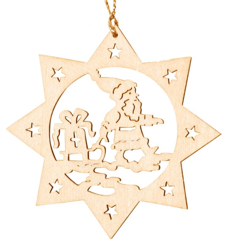 Décoration laser avec le Père Noël