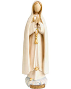 Pèlerin de Notre-Dame de Fatima en bois sculpté en style moderne