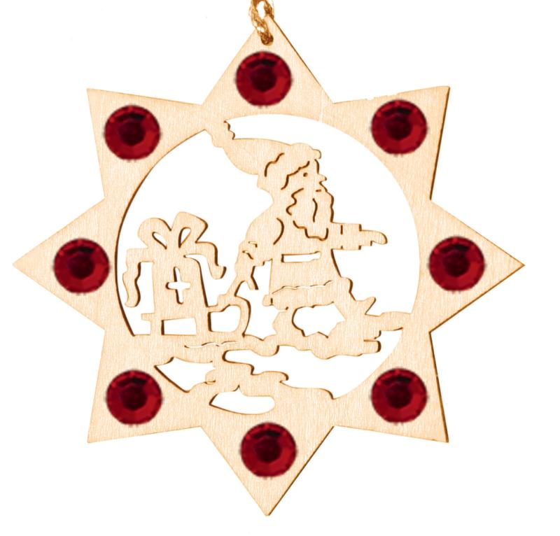 Décoration Père Noël et cristaux Swarovski