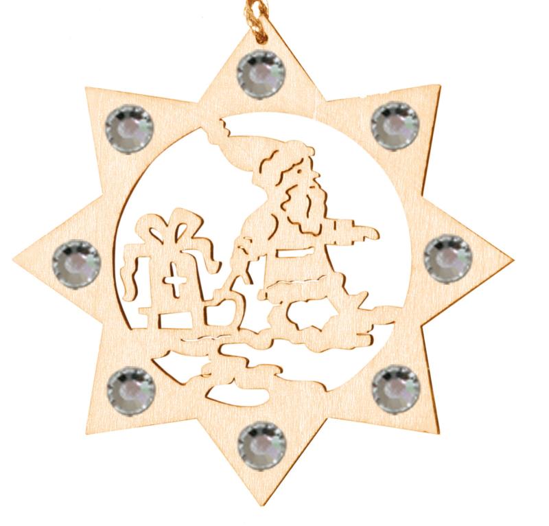 Père Noël avec cristaux Swarovski