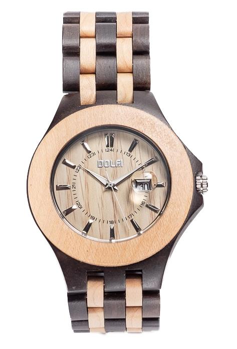Montre-bracelet en bois bicolore, Tiger