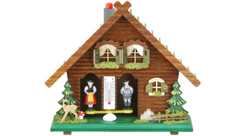 Chalet de signalisation horaire de style rustique