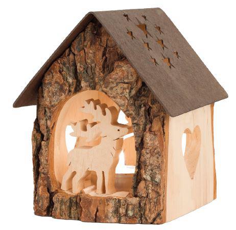 Petite maison pour bougies et cerfs
