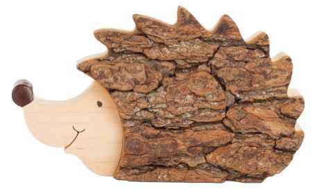 Porc-épic figurine en bois