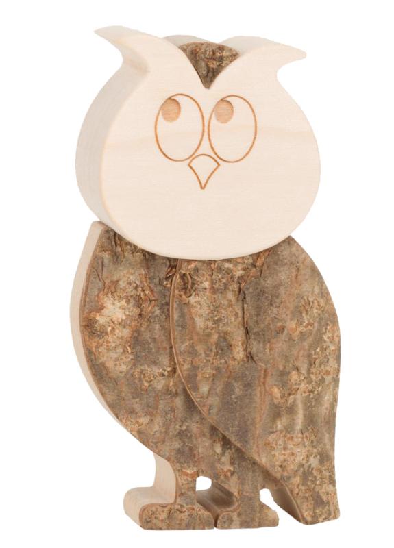 Hibou en bois 9 cm