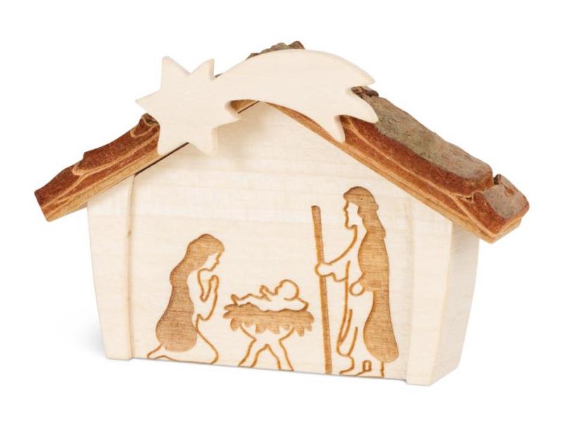 Crèche de Noël petit bois