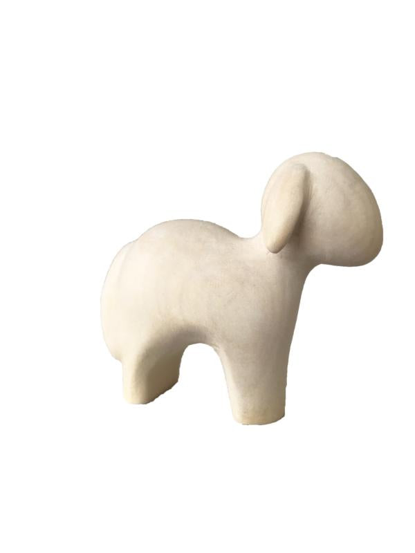 Mouton debout animaux de crèche en bois