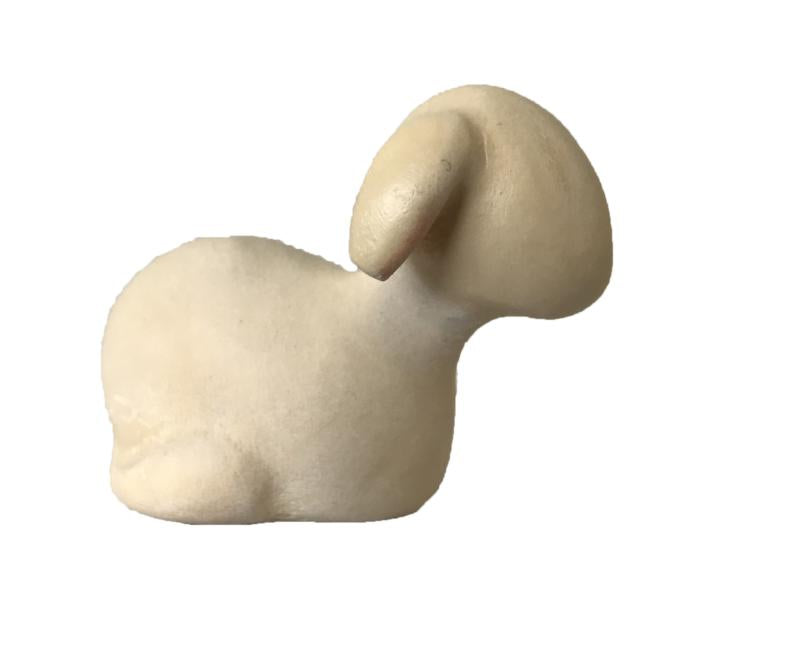 Mouton couché de la crèche en bois au meilleur prix