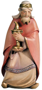 Personnage de crèche Melchior Melchior le magicien en bois