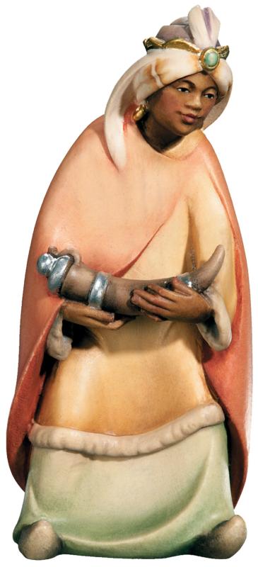 Personnage de crèche Gaspar le roi des ténèbres en bois