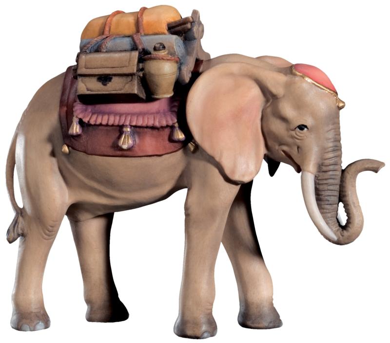 Eléphant debout en bois