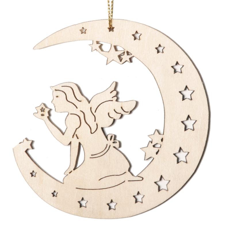Lune avec fée Lasercut