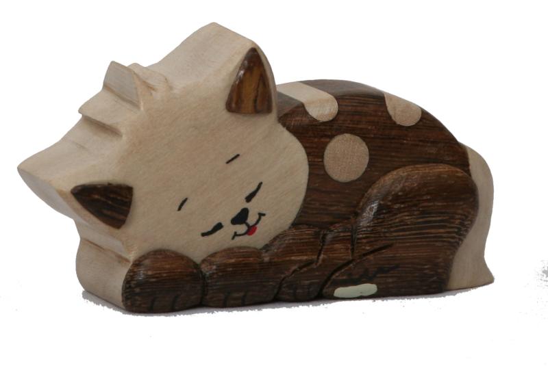 Le petit chat en bois de Dolfi