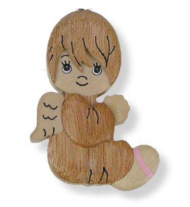 L'ange gardien sculpté en bois