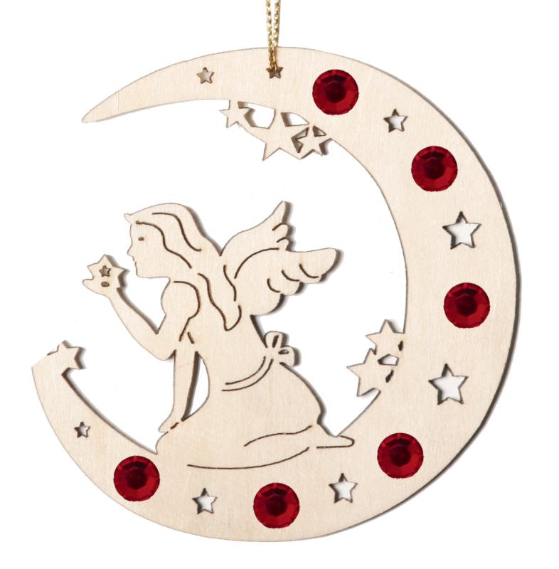 Lune avec fée et cristaux