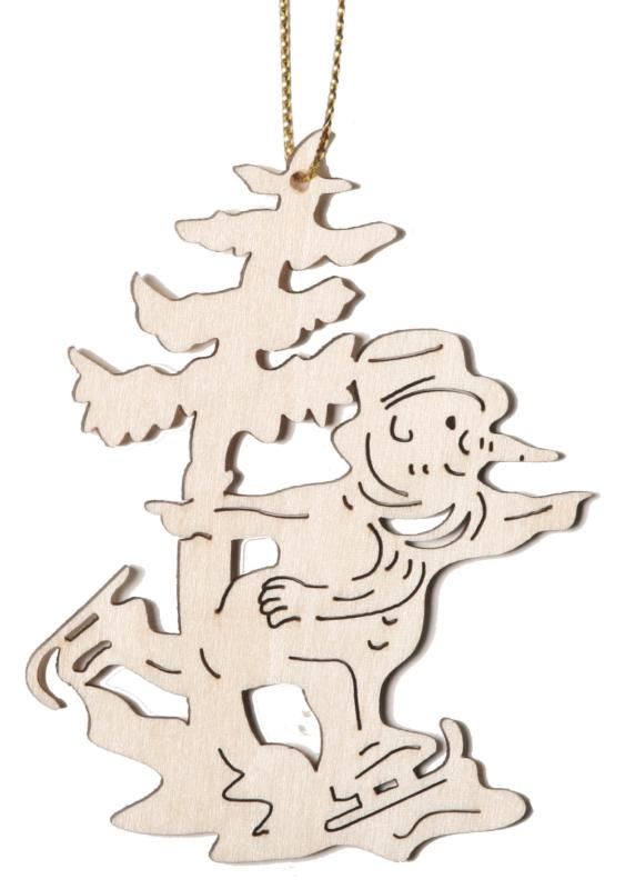 Père Noël avec patins