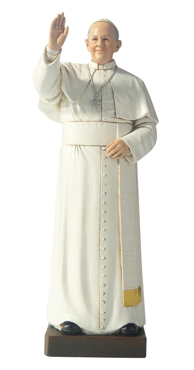 Pape François en pâte de bois