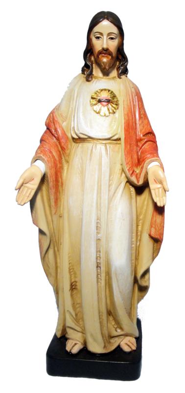 Statue en résine du Sacré-Coeur de Jésus 20 cm