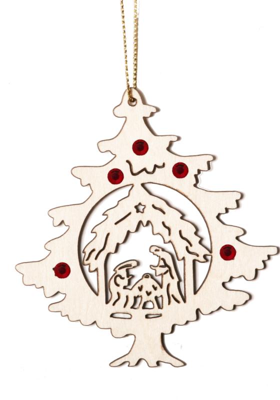 Arbre avec Sainte Famille avec cristaux Swarovski
