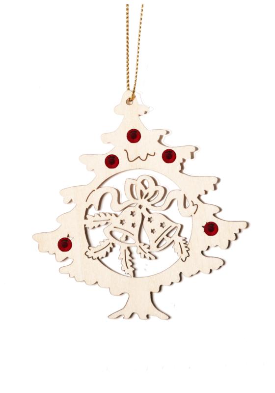 Arbre avec cloches et cristaux Swarovski