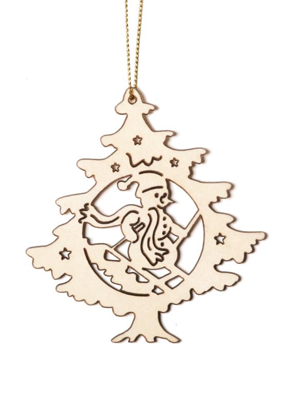 Arbre de Noël avec bonhomme de neige