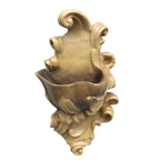 Carved Wooden Wall Holy-Water Font Baroque Style Val Gardena