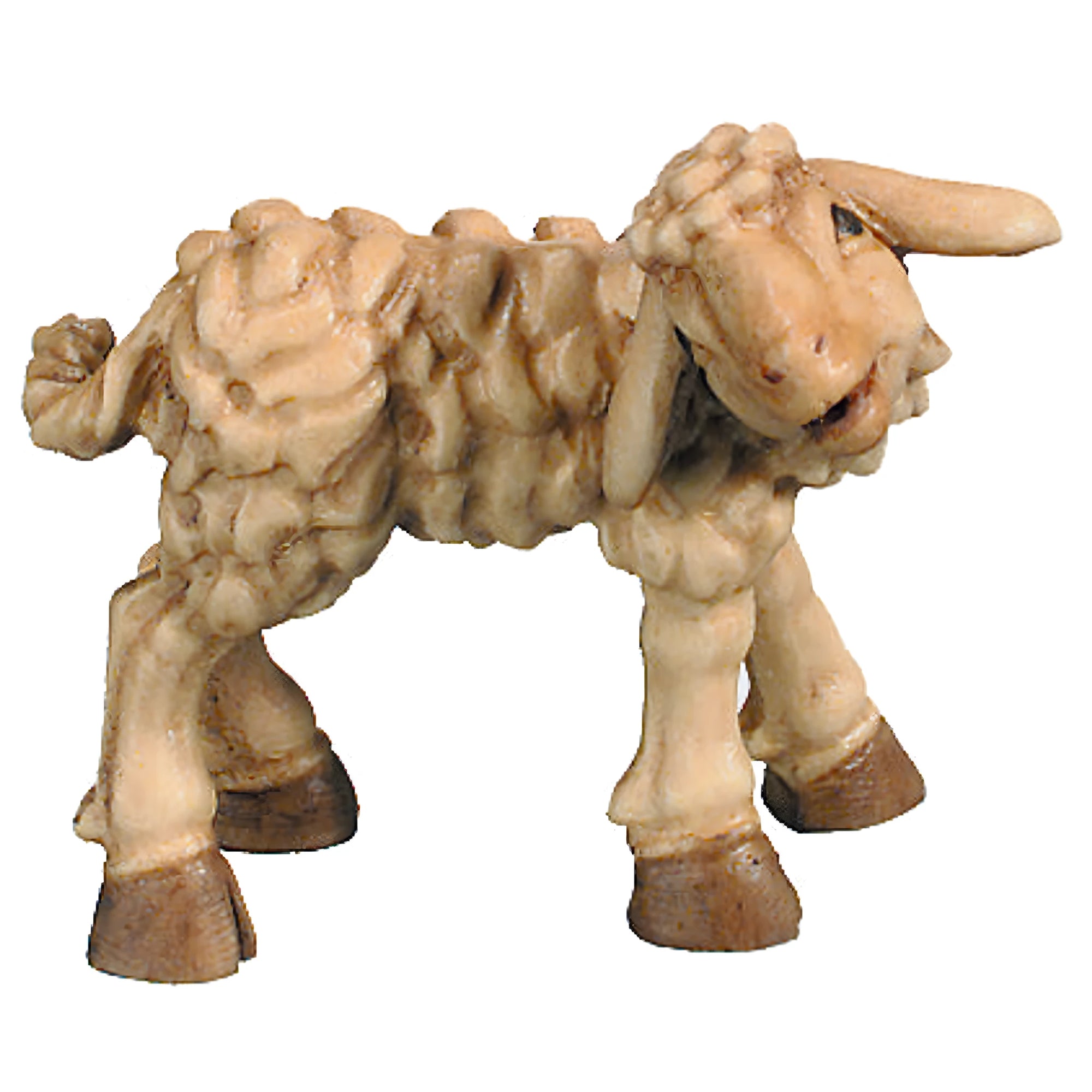Maple Wood Lamb for Val Gardena Artisan Nativity Scene
