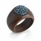 Anello-Artigianale-in-Legno-della-Val-Gardena-con-Cristalli-Swarovski-Blu