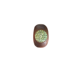 Anello-Swarovski-Verde-in-Legno-Pregiato-di-Noce