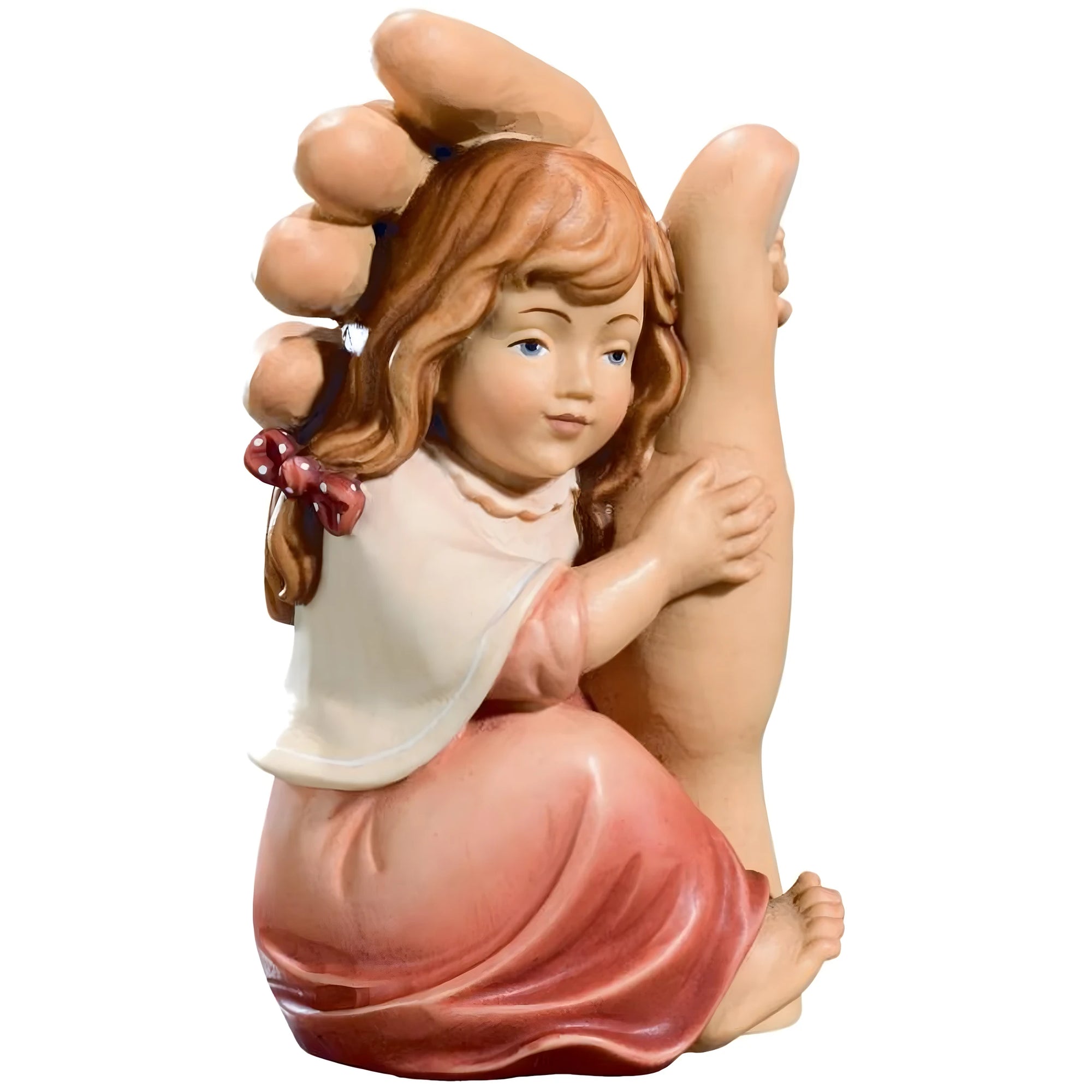Guardian Angel Protects Baby – Val Gardena Wood Carving