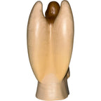 Angelo Custode con Bambini: Scultura in Legno d'Acero della Val Gardena
