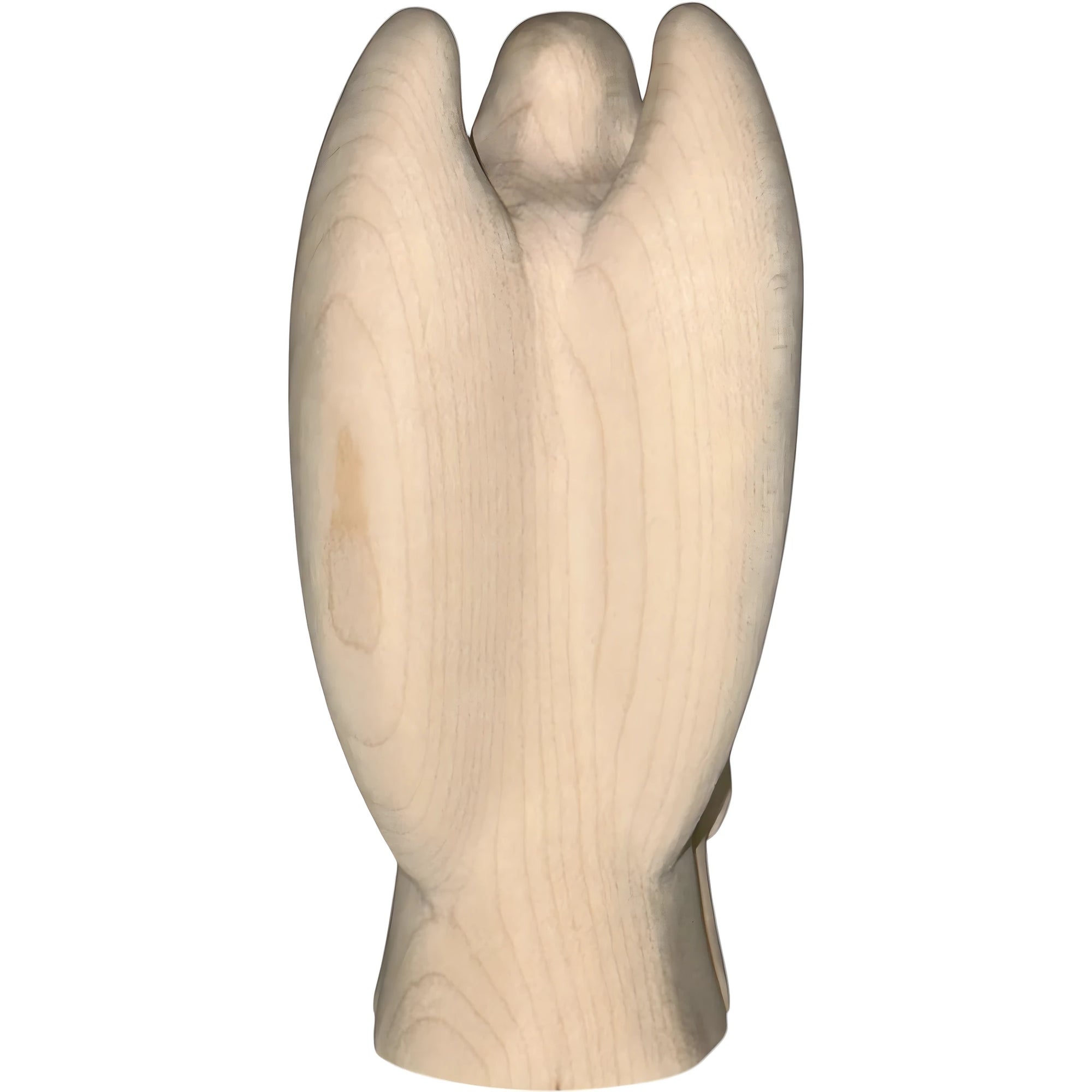 Guardian Angel with Children: Maple Wood Sculpture from Val Gardena