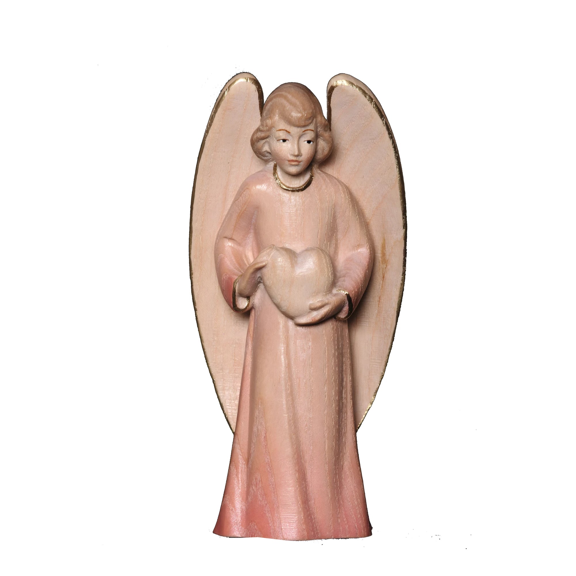 Guardian Angel with Maple Wood Heart, Val Gardena Craftsmanship